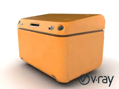 Futuristic Storage Box Design model pack Low-poly 3D model