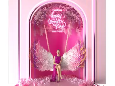 2010 Women Photobooth 3D model