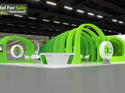 Exhibition design 3D model