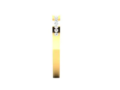 Band 3dm Render Details gold diamond eternity ring 3D print model purchase