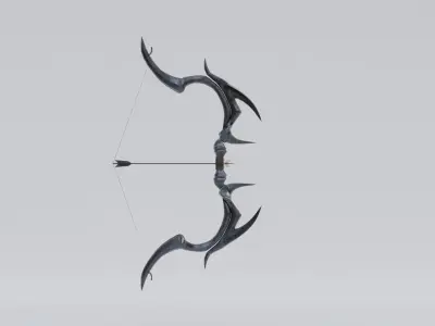 Dark Bow Low-poly 3D model
