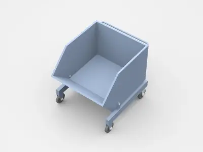 Industrial Self Dumping Hopper 3D model