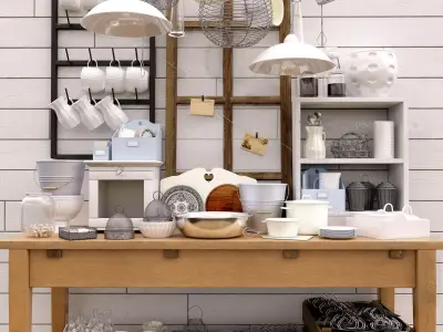 decorative set - 10 3D model