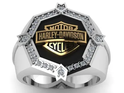 Harley-Davidson Ring Code-CGH002 3D print model