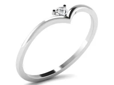 Women Engagement Ring 3dm STL FBX OBJ Render 3D print model shop