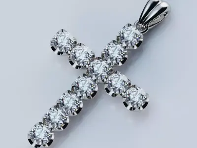 Pendant  Spherical Cross 3D print model