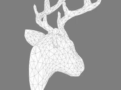 deer head 3D print model get