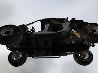 utv car 10 Low-poly 3D model