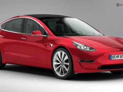 Tesla Model 3 2018 3D model