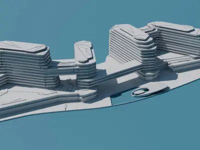 Quattro Del Mar - Low-poly 3D model 3D model