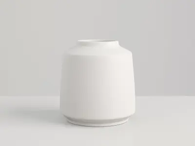 Vase Hare Fur 3D model