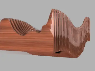 CURVED WALL version 4 3D model