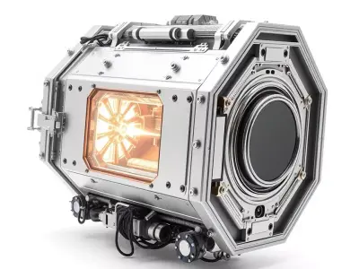 Futuristic Industrial Lightbox Model Pack Low-poly 3D model