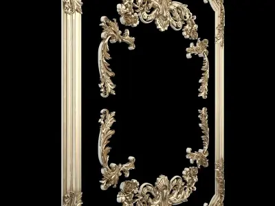 Frame ornate 3D print model