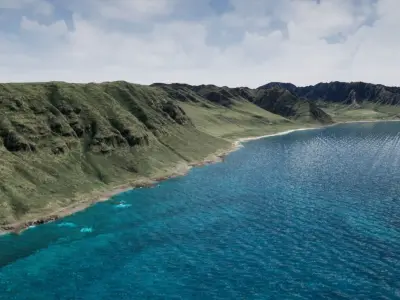 Oahu Hawaii  Landscape Unreal Engine  Free 3D model