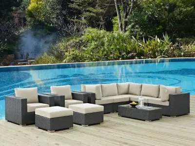 Person Seating Group with Sunbrella Cushions 3D model