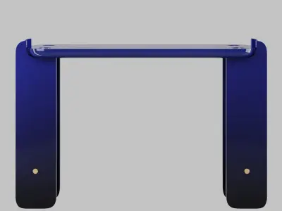 Ipanema Modern Blue and Gold Console Table by Duistt 3D model