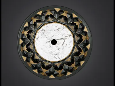 muqarnas dome Low-poly 3D model