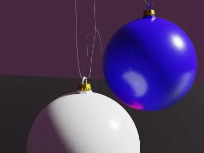 Simple  tree toys Decoration model Low-poly 3D model