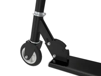 Kick scooter black 3D model
