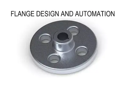 Creo Flange Design and Automation 3D model