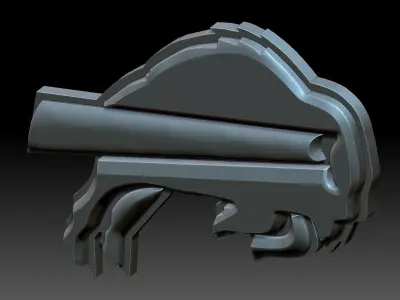 A stylized bull 3D print model