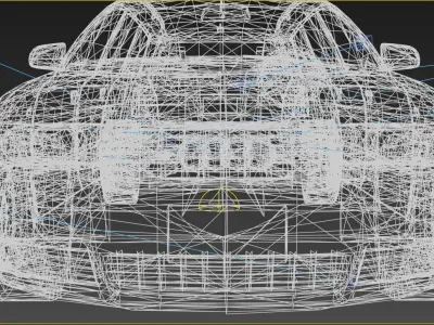 Mid 2000s European Station Wagon 3D Model Low-poly 3D model