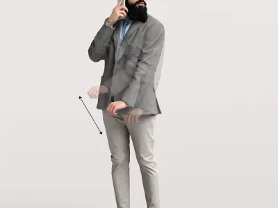 Humano Woman opening car 2011-8 3D model