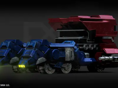 Transformers One Optimus Prime Cybertron Vehicle Form 3D model