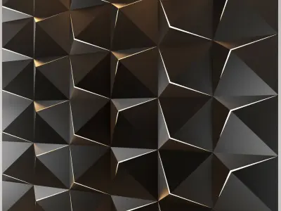 3d panel 05 Low-poly 3D model
