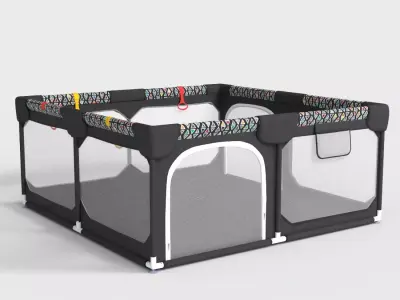 BABY PLAYPEN Low-poly 3D model