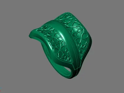 Women Ring Plain Ring Ready STL 3DM Models Womens Rings 3D print model 22