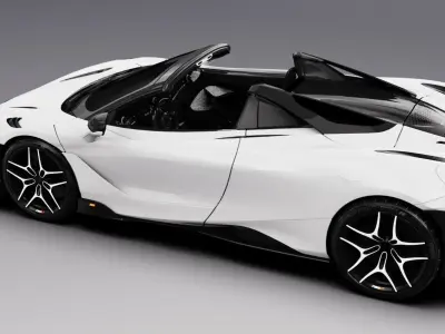 McLaren 765LT Spider 2021 3D model 3D model