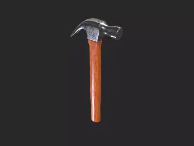 Hammer 3D Model Low-poly 3D model