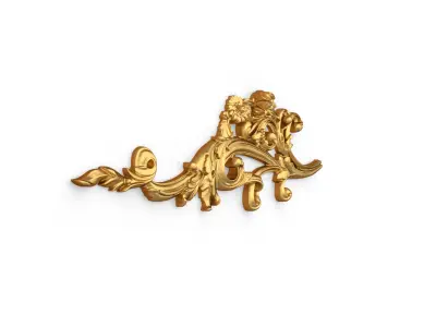 Classic decor ornament carved 27 3D model