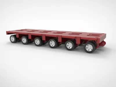 Modular trailers 3D model