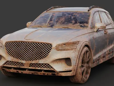 Mud Car Genesis GV70 3D model