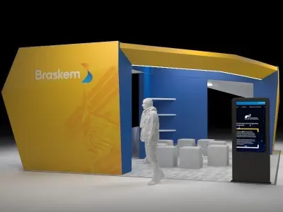 Avant-garde design stand 3D model