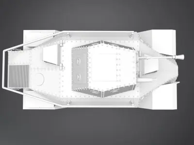 Csaba Armored Car  Scale model 3D print model