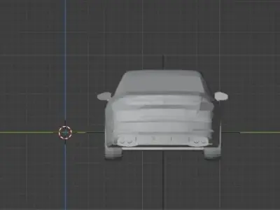 Low Poly Car model Low-poly 3D model