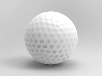Golf Ball Low-poly 3D model