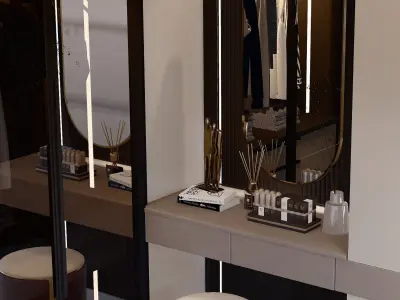 Sketchup model Interior Dressing room Design 3D model