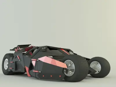 Batmobile car 3D model