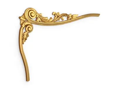 Classic carved decor ornament 393 3D model