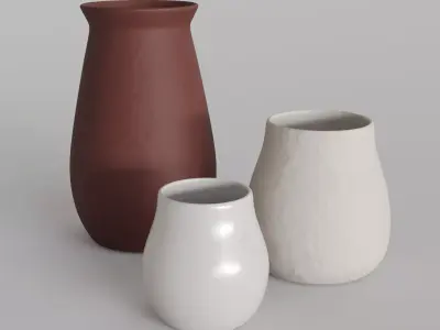 Ceramic Vases Free 3D model