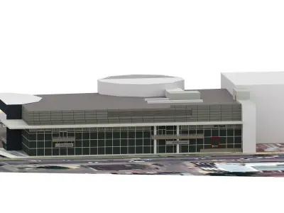 showroom car real world object Low-poly 3D model