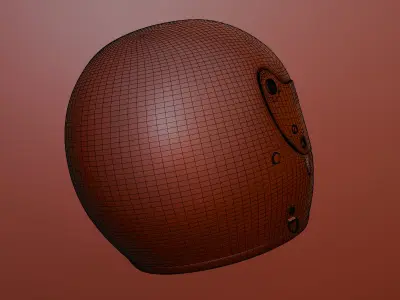 Ayrton Senna Helmet Monaco GP 1988 3D model