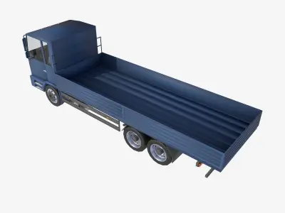 board truck Low-poly 3D model