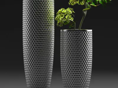 Flower Vase Set 3D model