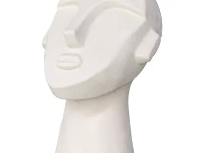 Bloomingville Decorative Figurine Plaster Head 3D print model